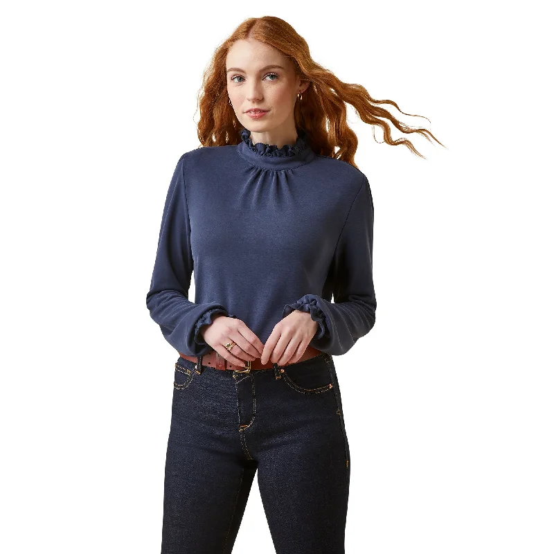 Ariat Ladies Inverness Long Sleeve Top - Navy