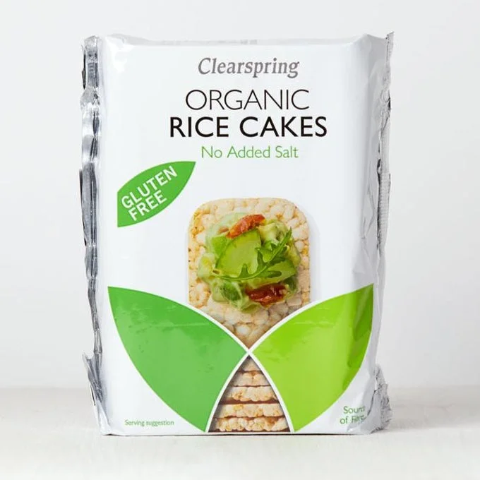 Clearspring Wholegrain Organic Rice Cakes - No Added Salt 130g