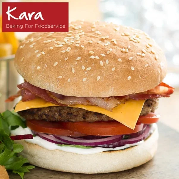 Kara Bakers 4.5" Vegan Seeded Burger Buns (48pk)