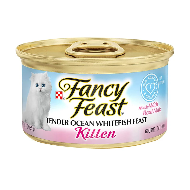 Fancy Feast Kitten Tender Ocean Whitefish Feast Canned Cat Food