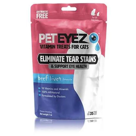 PetEyez™️ Beef Liver Vitamin Cat Treats 1oz